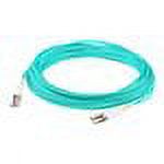 AddOn 50m LC OM3 Aqua Patch Cable - patch cable - 164 ft - aqua - image 1 of 8