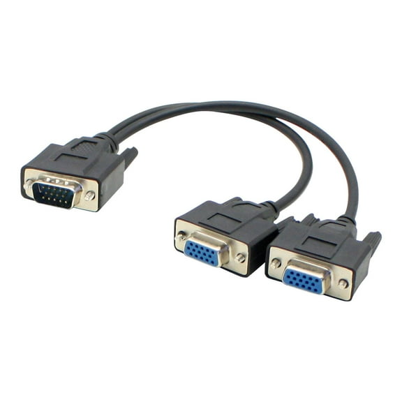 AddOn 8in VGA Splitter Cable - VGA splitter - 8 in