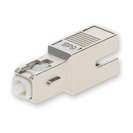 Addon ADD-ATTN-SCPC-6DB ADDON 2PK 6DB FIXED SC MALE TO SC FEMALE OS1 SMF SIMPLEX FIBER ATTENUATOR