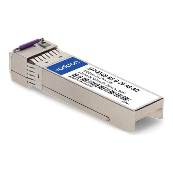 AddOn Arista Networks Compatible TAA 25GBase-BX SFP28 Transceiver (SMF, 1330nmTx/1270nmRx, 20km, LC, DOM)