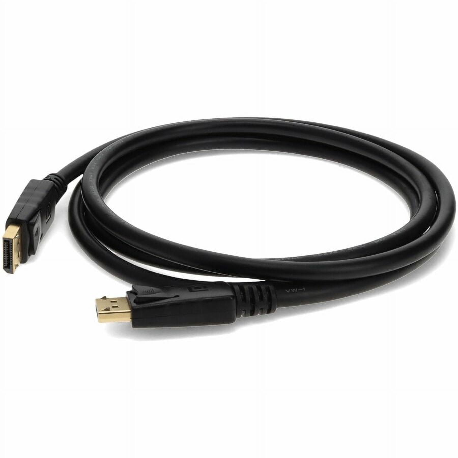 AddOn 5-Pack of 6ft DisplayPort 1.2 Male to DisplayPort 1.2 Male Black Cables For Resolution Up to 3840x2160 (4K UHD) - 6 ft DisplayPort A/V Cable for Audio/Video Device - First End: 1 x DisplayPor...