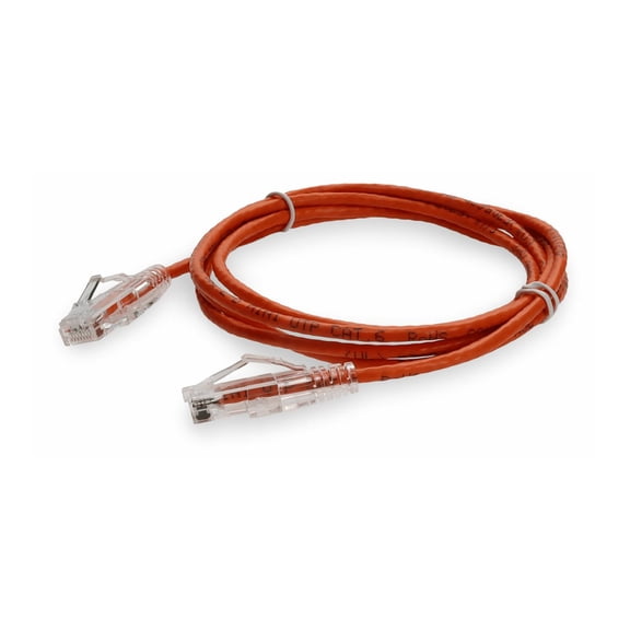 Addon ADD-10FSLCAT6NB-OE 10ft Orange Cat6 Slim Utp Pvc Non-booted Copper Patch Cable