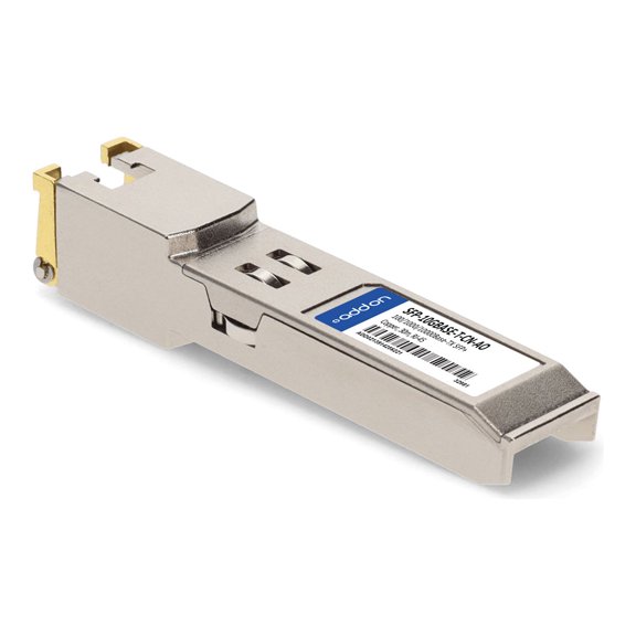 AddOn - SFP+ transceiver module (equivalent to: Ciena SFP-10GBASE-T-CN) - 10GbE - over copper - 1000Base-TX, 100Base-TX, 10GBase-T - RJ-45 - up to 98 ft - TAA Compliant