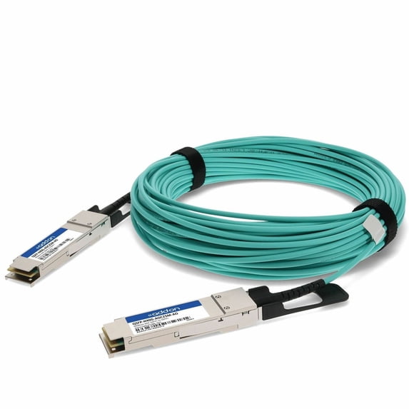 AddOn Cisco Compatible TAA Compliant 40GBase-AOC QSFP+ to QSFP+ Direct Attach Cable (850nm, MMF, 25m)