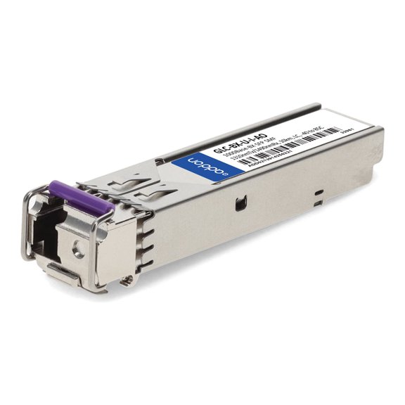 AddOn - SFP (mini-GBIC) transceiver module (equivalent to: Cisco GLC-BX-U) - 1GbE - 1000Base-BX - LC single-mode - up to 6.2 miles - 1310 nm - TAA Compliant