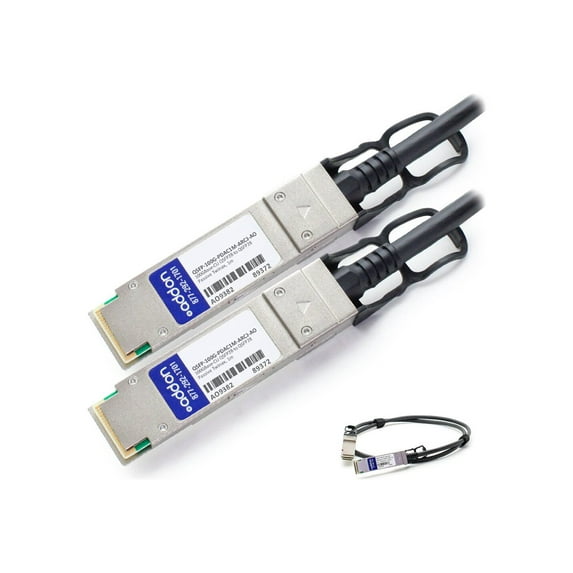 AddOn - 100GBase-CU direct attach cable - TAA Compliant - QSFP28 to QSFP28 - 3.3 ft - twinaxial - passive