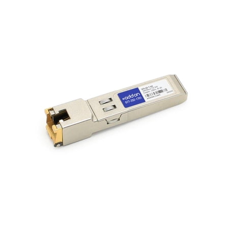 AddOn Cisco® SFP-GE-T Compatible TAA 10/100/1000Base-TX SFP Transceiver (Copper, 100m, RJ-45) - 1 x 1000Base-T