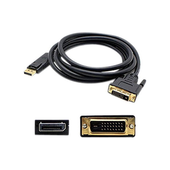 AddOn 6ft DisplayPort Male to DVI-D Male Black Adapter Cable (Requires DP++)