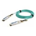 thumbnail image 1 of AddOn - 100GBase-AOC direct attach cable - TAA Compliant - QSFP28 to QSFP28 - 5 m - fiber optic - active, 1 of 8