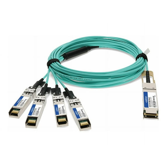 AddOn - 100GBase-AOC direct attach cable - TAA Compliant - QSFP28 to SFP28 - 7 m - fiber optic - active