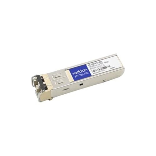 AddOn Fortinet FG-TRAN-SX Compatible TAA 1000Base-SX SFP Transceiver (MMF, 850nm, 550m, LC, DOM) - For Data Networking, Optical Network - 1 x LC 1000Base-SX Network