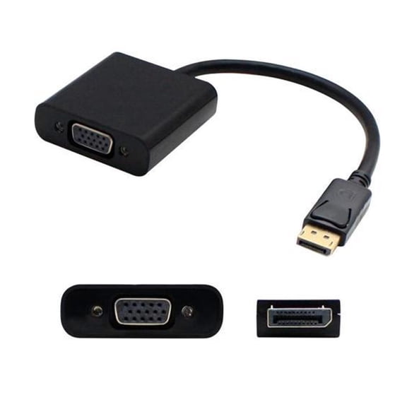 AddOn Lenovo 57Y4393 compatible 8in DisplayPort male to VGA female black adapter