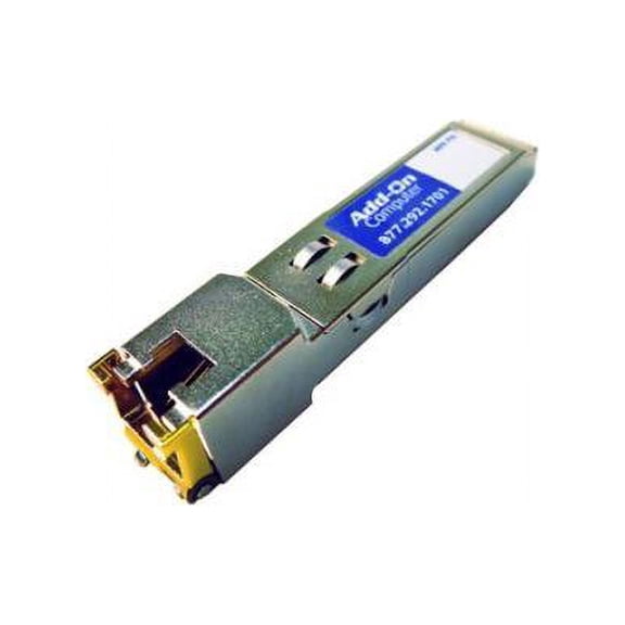 AddOn HP JD089B Compatible TAA 10/100/1000Base-TX SFP Transceiver (Copper, 100m, RJ-45) - 1 x 1000Base-T