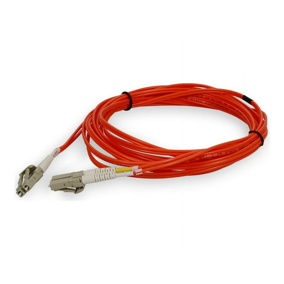 AddOn - Patch cable - LC/PC multi-mode (M) to LC/PC multi-mode (M) - 0.5 m - fiber optic - duplex - 62.5 / 125 micron - OM1 - OFNR - riser - orange