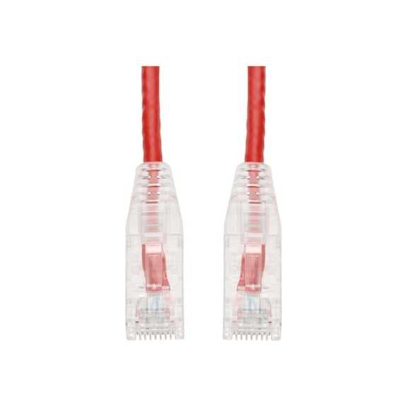 AddOn 7ft Red CAT 6 Slim PVC Ethernet Cable Snagless Clear-Claw RJ-45 M/M (add-7fslcat6-rd)