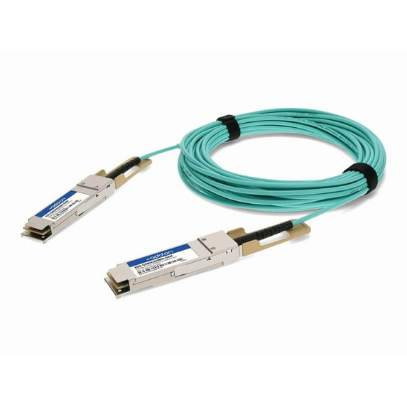 AddOn - 100GBase-AOC direct attach cable - TAA Compliant - QSFP28 to QSFP28 - 10 m - fiber optic - Active Optical Cable (AOC)