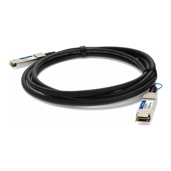 AddOn - 100GBase-CU direct attach cable - TAA Compliant - QSFP28 to QSFP28 - 10 ft - twinaxial - IEEE 802.3by - passive - black