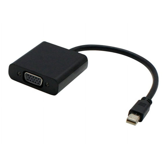 AddOn 8in Microsoft R7X-00018 Compatible Mini-DisplayPort Male to VGA Female Black Adapter Cable with Support for Intel Thunderbolt?