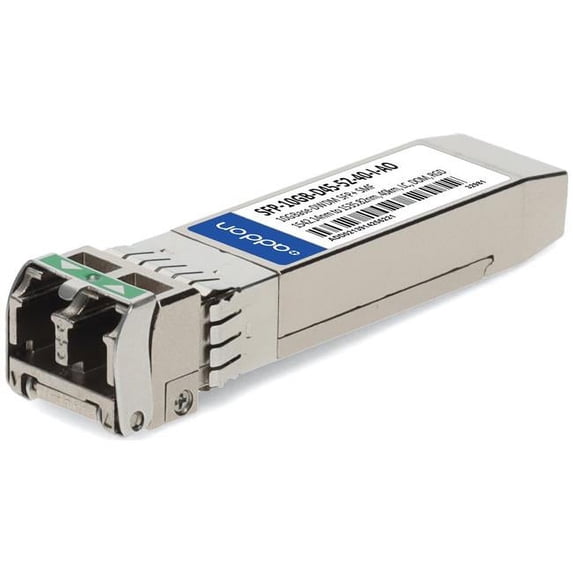 AddOn MSA and TAA 10GBase-DWDM SFP+ Transceiver (SMF, 1542.14nm to 1535.82nm, 40km, LC, DOM, -40 to 85C)