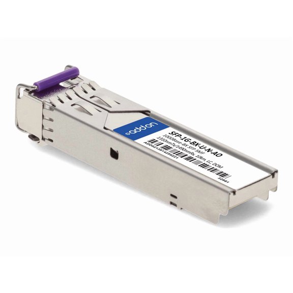AddOn Alcatel-Lucent Nokia Compatible TAA 1000Base-BX SFP Transceiver SMF 1310nmTx/1490nmRx 10km LC DOM