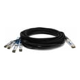 thumbnail image 1 of AddOn - 40GBase-CU direct attach cable - TAA Compliant - SFP+ to QSFP+ - 13 ft - twinaxial - passive, 1 of 3