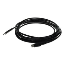 AddOn 1.0m 3.3ft USB C 2.0 Male to USB C 2.0 Male Sync and Charge Black Cable