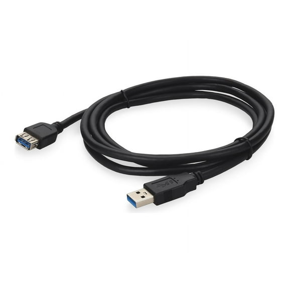 AddOn 2m USB a 3.0 Male to Male Black Cable