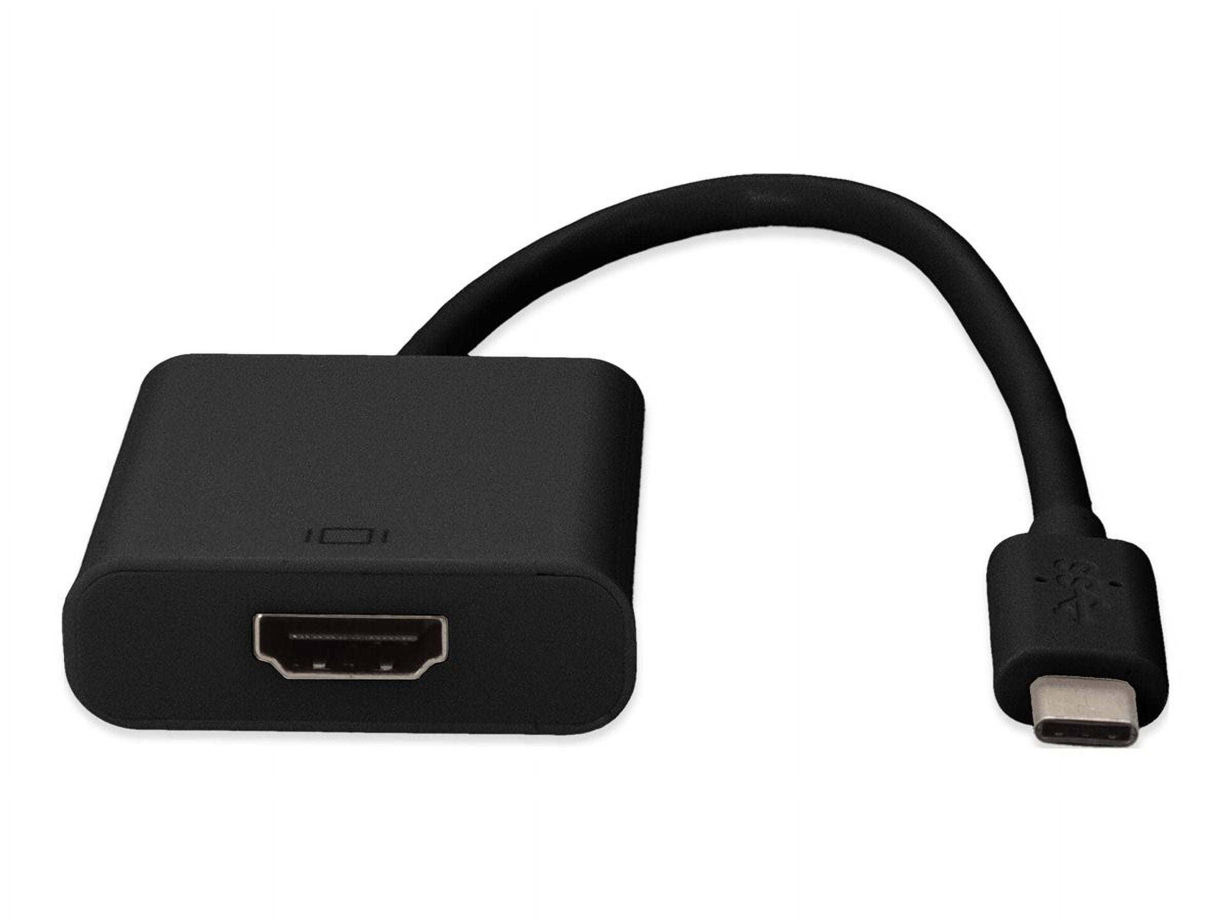 AddOn 8in USB C 3.1 Male to HDMI Female Black Cable 4K 30Hz