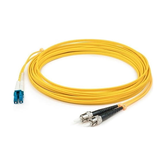 AddOncomputer.com 10m Single-Mode fiber (SMF) Duplex ST/LC OS1 Yellow Patch Cable