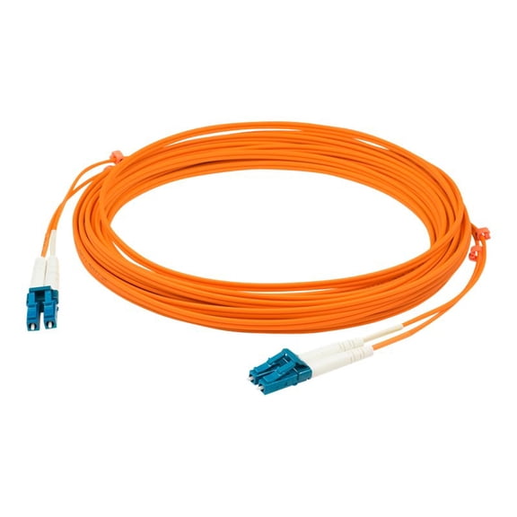 AddOn ADDLCLC2M6MMF Multimode Fiber Patch Cable LC To LC OM1 Orange 2m Duplex