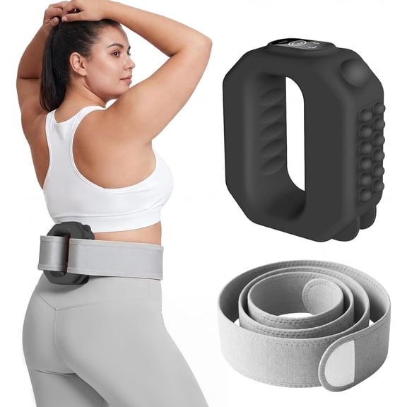 AddWin R10 Fascia Ring Massager, Multifunctional Full-Body Massage Gun, Hands-Free Electric Massager, Ergonomic Design with Waist Belt, Adjustable Massage Modes, 3 Modes & 6 Intensities