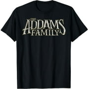 Addams Family Gold Text Logo T-Shirt