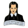 thumbnail image 1 of Addams Family Wednesday Addams Character 1" Tall Enamel Metal Pin, 1 of 1