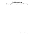 thumbnail image 1 of Addendum Democracy & Information Communication Technology (Paperback), 1 of 1