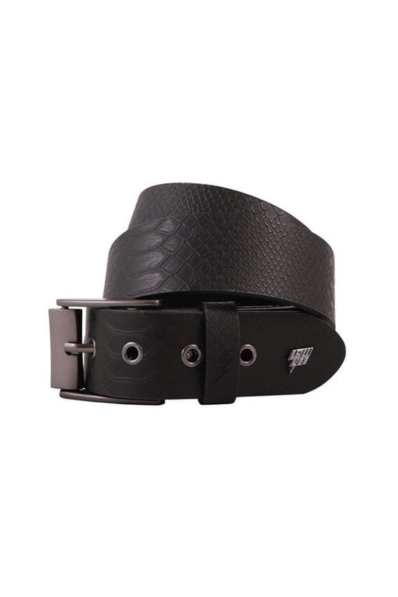 Adder Leather Belt [Black Snakeskin]