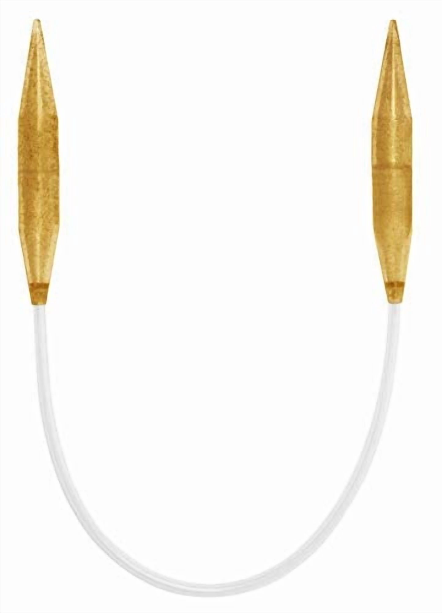 Addi Circular Knitting Needles - Gold Glitter Plastic, 150cm Cable, 12.0mm Size