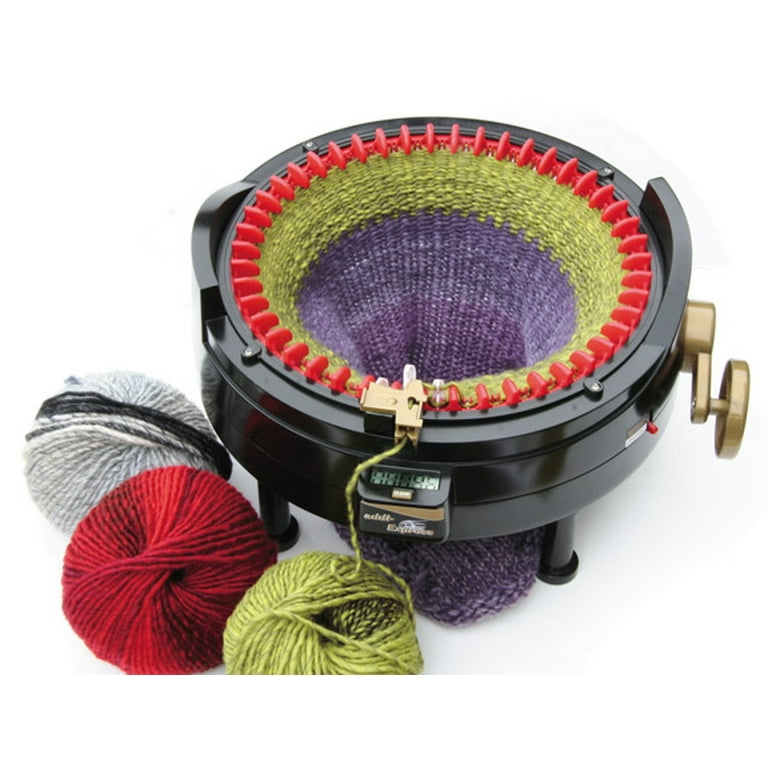  Addi Express King Size Knitting Machine Kit Extended Version  with Manual Counter Includes: 46 Needles, Knitting Machine, Pattern Book,  Express Hook, Replacement Needles, Stopper : Arts, Crafts & Sewing