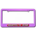 thumbnail image 1 of Addicted To Jesus, Religious License Plate Tag Frame, Multiple Colors, 1 of 1