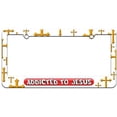 thumbnail image 1 of Addicted To Jesus, Religious License Plate Tag Frame, Multiple Colors, 1 of 1