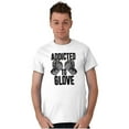 thumbnail image 1 of Addicted to Glove Fighter Athlete Men's Graphic T Shirt Tees Brisco Brands X, 1 of 4