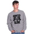 thumbnail image 1 of Addicted to Glove Fighter Athlete Sweatshirt for Men or Women Brisco Brands M, 1 of 6