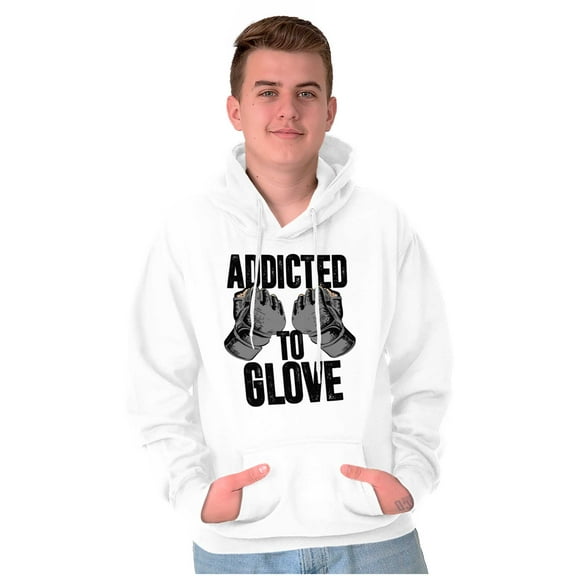 Addicted to Glove Fighter Athlete Unisex Plus Fleece Graphic Hoodie Brisco Brands 2X