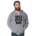 thumbnail image 1 of Addicted to Glove Fighter Athlete Unisex Fleece Graphic Zip Up Hoodie Brisco Brands 2X, 1 of 5