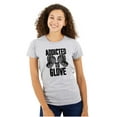 thumbnail image 1 of Addicted to Glove Fighter Athlete Womens Fitted Plus Size Graphic Tee Brisco Brands 2X, 1 of 5