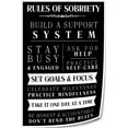 thumbnail image 1 of Addiction Recovery Wall Art Rules of Sobriety Motivational Quote Poster Nature Living Room Prints Contemporary Bedroom Decor for Kitchen, 1 of 6