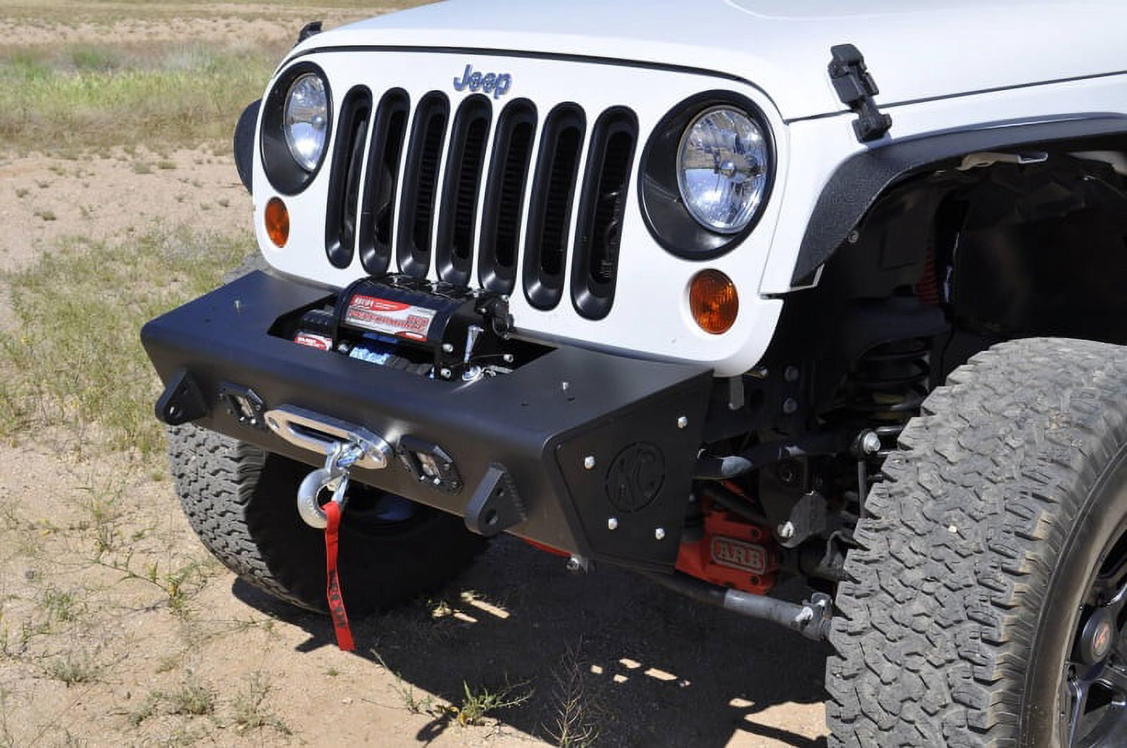 Addictive Desert Designs 07-18 Jeep Wrangler JK Stealth Fighter Front Bumper w/ KC Logo