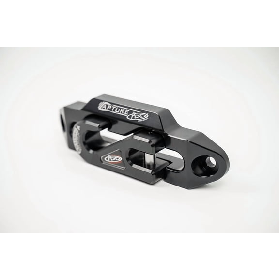 Addictive Desert Designs 1-5/16 inch Winch Fairlead Plate with Recessed Round End Hook in Black