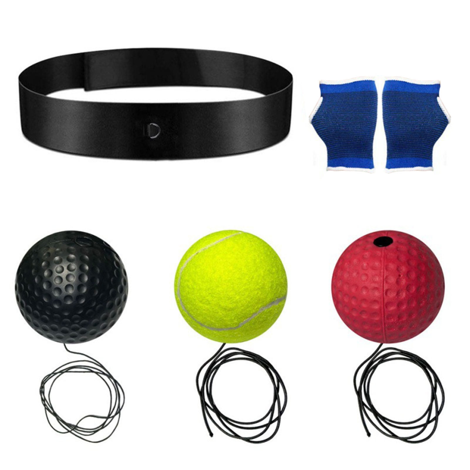 YMX BOXING Reflex Ball Set with 4 React Balls and 2