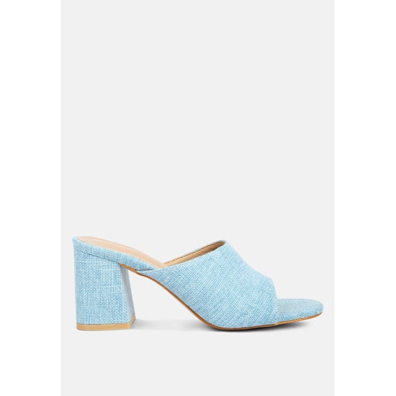Addie Block Heel Slip On Sandals