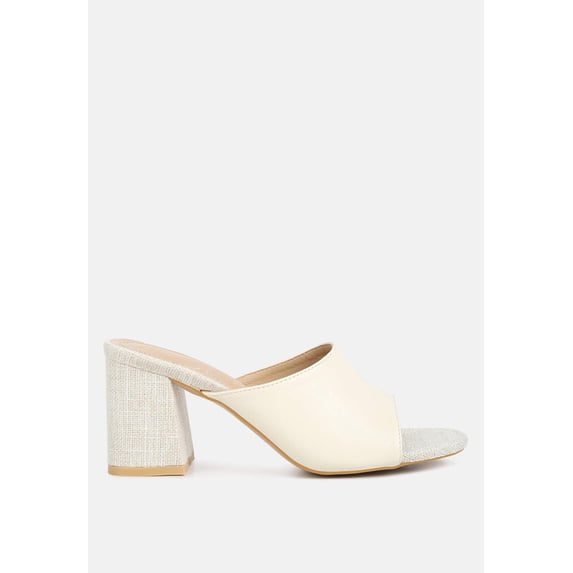 Addie Block Heel Slip On Sandals